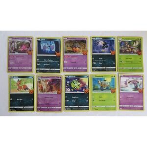 lot‎ of 10 pokemon cards